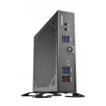 Shuttle XPC slim Barebone DS50U7, i7-1355U, 2x LAN (1x 2.5Gbit ,1x 1Gbit), 1xCOM, 1xHDMI, 1xDP, 1x VGA, bez ventilatora, 24/7 pastāvīga darbība