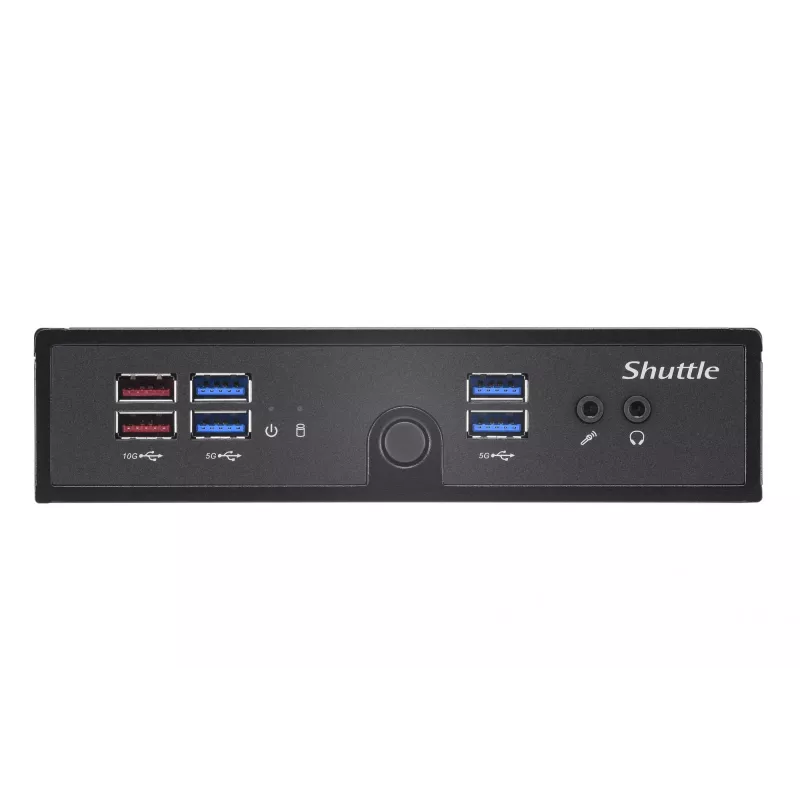 Shuttle XPC slim Barebone DS50U7, i7-1355U, 2x LAN (1x 2.5Gbit ,1x 1Gbit), 1xCOM, 1xHDMI, 1xDP, 1x VGA, bez ventilatora, 24/7 pastāvīga darbība
