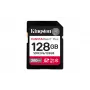 Kingston Technology 128GB Canvas React Plus SDXC UHS-II 280R/100W U3 V60 pilnai HD/4K izšķirtspējai