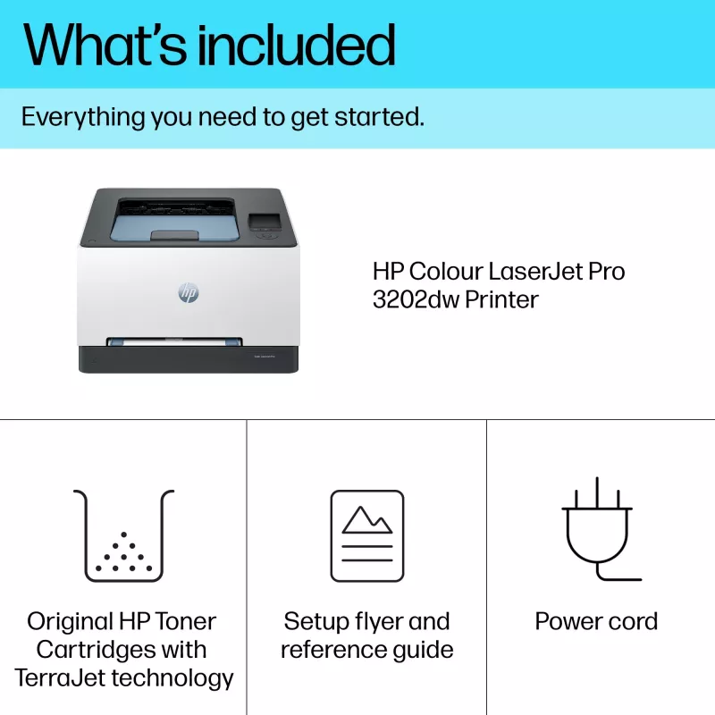 HP Color LaserJet Pro 3202dw, lāzerprinteris, krāsu, 600 x 600 DPI, A4, 25 lpp/min, abpusējā drukāšana