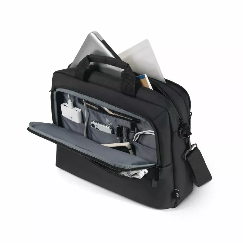 DICOTA Eco Top Traveller Core - 15-17.3in Portatīvā datora soma - Melna / 300d 100% pārstrādāts PET poliesters