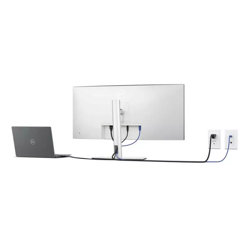 DELL UltraSharp U3425WE datora monitors 86,7 cm (34,1 collu) 3440 x 1440 pikseļi Wide Quad HD LCD melns, sudrabs
