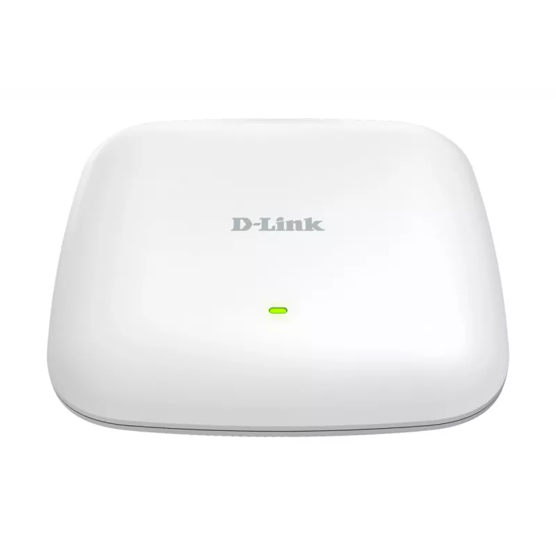 D-Link AX3000 Wi-Fi 6 divjoslu PoE piekļuves punkts, 2.4 GHz, 5 GHz, 3000 Mbit/s, SNMP, SNMPv2, SNMPv3, WEP, WPA, WPA2, WPA3, 10,100,1000,2500 Mbit/s