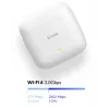 D-Link AX3000 Wi-Fi 6 divjoslu PoE piekļuves punkts, 2.4 GHz, 5 GHz, 3000 Mbit/s, SNMP, SNMPv2, SNMPv3, WEP, WPA, WPA2, WPA3, 10,100,1000,2500 Mbit/s