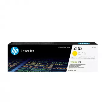 HP 219X augstas ražības dzeltenā oriģinālā LaserJet tonera kasetne