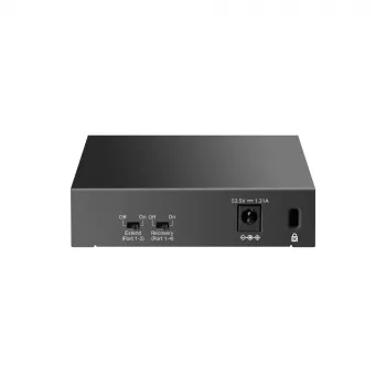 TP-LINK LiteWave 5 portu Gigabit galda slēdzis ar 4 portu PoE+ (5x Gigabit, 4 PoE+, 65 W PoE budžets)