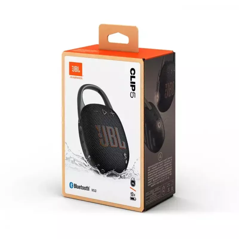 Portatīvais skaļrunis JBL Clip 5 Melns