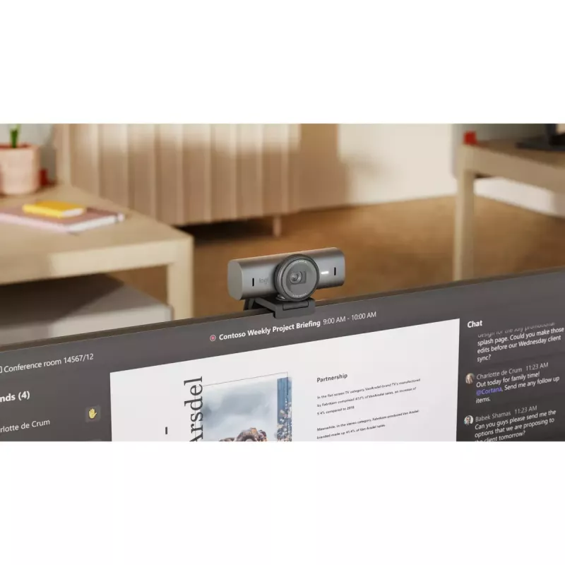 Tīmekļa kamera Logitech MX Brio 705 8.5 MP 4K Ultra HD USB 3.2