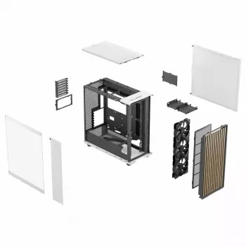 Datora korpuss Fractal Design FD-C-NOR1X-04 Midi Tower balts