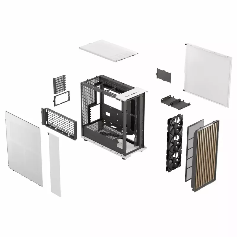 PC korpuss Fractal Design FD-C-NOR1X-03 Midi Tower balts