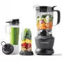 Galda blenderis NUTRIBULLET NBF500DG — 1,9 L bļoda, 1200 W, ledus smalcināšana, sudraba krāsā