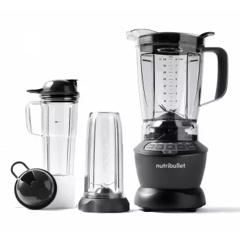 Galda blenderis NUTRIBULLET NBF500DG — 1,9 L bļoda, 1200 W, ledus smalcināšana, sudraba krāsā