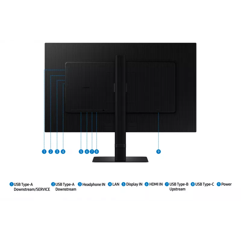 Samsung S80UD datora monitors 68,6 cm (27 collas) 3840 x 2160 pikseļi 4K Ultra HD LCD melns