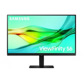 Samsung S60UD monitors 27 collu Quad HD IPS LCD 2560×1440, 5 ms, USB 3.2 centrmezgls, VESA, augstuma regulējams, melns