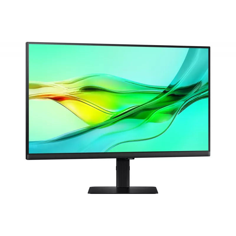 Samsung S60UD monitors 27 collu Quad HD IPS LCD 2560×1440, 5 ms, USB 3.2 centrmezgls, VESA, augstuma regulējams, melns
