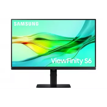 24 collu Quad HD LCD monitors Samsung S60UD LS24D600UAUXEN — 2560×1440, IPS, 5 ms, USB-C PD 90W, USB 3.2 centrmezgls, VESA