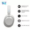 Austiņas Sony WH-ULT WEAR monaurālas, vadu un Bluetooth 5.2, ANC, 50h atskaņošana (ANC izslēgts), USB-C uzlāde, balta