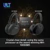 Austiņas Sony ULT WEAR monaurālas USB/Bluetooth 5.2, ANC, 30–50 h akumulators, 3,5 mm, USB‑C uzlāde, 255 g