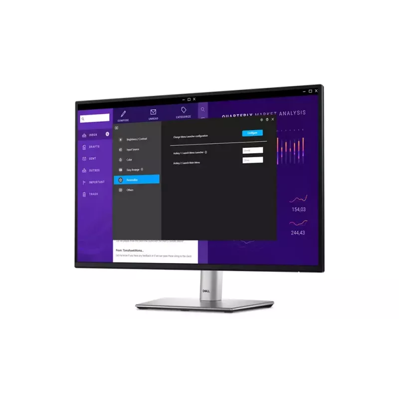 DELL Pro Plus P2425 datora monitors 61,1 cm (24,1 collu) 1920 x 1200 pikseļi WUXGA LCD Melns
