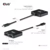 CLUB3D USB-C® centrmezgls uz diviem HDMI™ 4K60Hz M/F+PD3.0 100 W