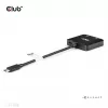 CLUB3D USB-C® centrmezgls uz diviem HDMI™ 4K60Hz M/F+PD3.0 100 W