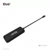 CLUB3D USB Type-C 4-portu 10G datu centrmezgls ar PD3.0 uzlādi, vadu, USB 3.2 Gen 1 (3.1 Gen 1) Type-C, 100 W, melns, 10 Gbit/s, USB