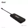 CLUB3D USB Type-C 4-portu 10G datu centrmezgls ar PD3.0 uzlādi, vadu, USB 3.2 Gen 1 (3.1 Gen 1) Type-C, 100 W, melns, 10 Gbit/s, USB
