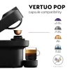 De’Longhi NESPRESSO® Vertuo Pop ENV90.B - Liquorice Melns, kapsulu kafijas automāts, 0,56 L, kafijas kapsula, 1260 W, melns