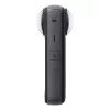 Action kamera Insta360 X4 — 72 MP, 8K (7680×3840) CMOS, 1/2 collu sensors, iebūvēts displejs, Wi‑Fi, 120 kadri/s, MicroSD, 602 g, melna