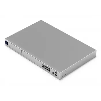 Pārvaldīts slēdzis UBIQUITI UniFi Dream Machine Pro Max, 9 portu 2.5G Ethernet, 1U statne, 2×SFP+, 10G atbalsts, 60W jauda