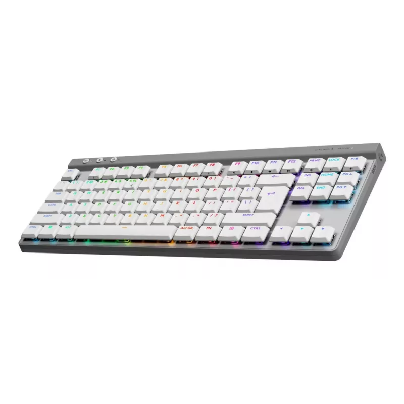Tastatūra Logitech G G515 Gaming USB RF Bezvadu Bluetooth QWERTY US International Balta