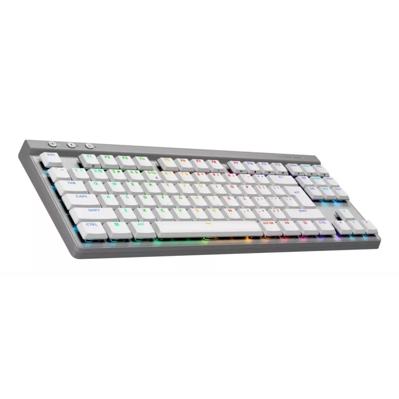 Tastatūra Logitech G G515 Gaming USB RF Bezvadu Bluetooth QWERTY US International Balta