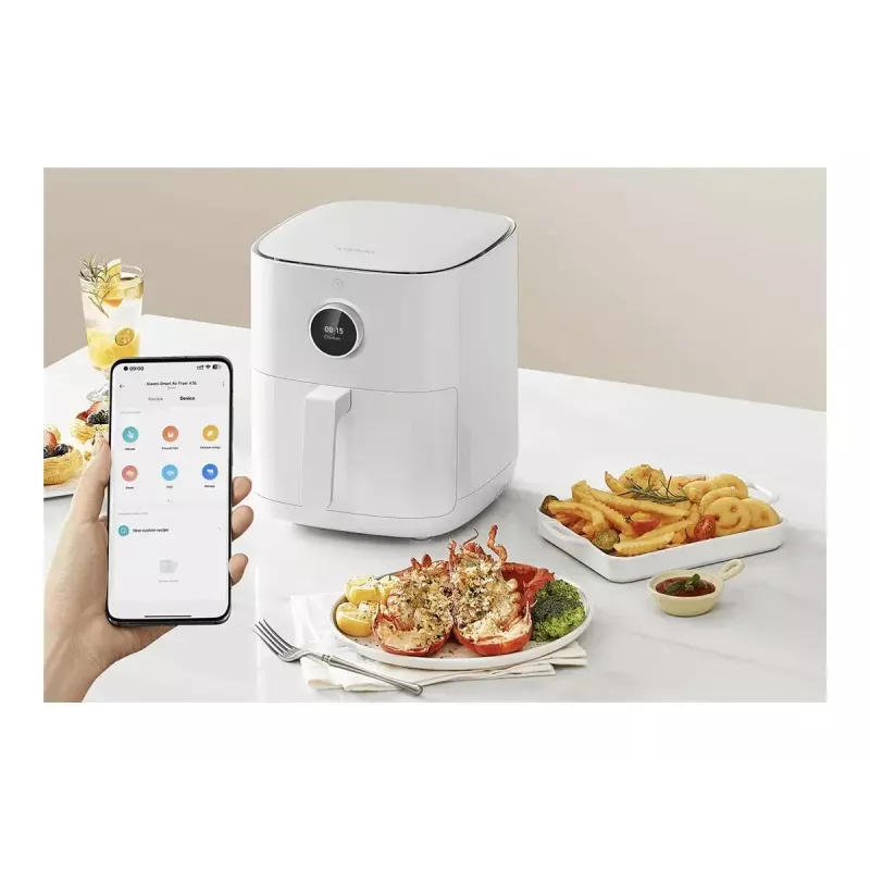 Karstā gaisa friteris Xiaomi BHR8234EU 4,5 L 1500 W balts, skārienjūtīgs OLED, Wi‑Fi lietotnes vadība