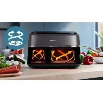 Gaisa fritieris Philips 3000 sērija NA351/00 — 9 L, 2750 W, 8 programmas, Rapid Air