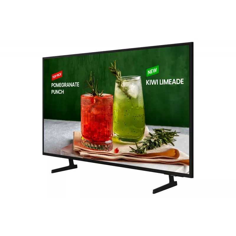 Samsung BE43D-H digitālā izkārtne plakanais panelis 109,2 cm (43 collas) LED Wi-Fi 4K Ultra HD melna Tizen 16/7