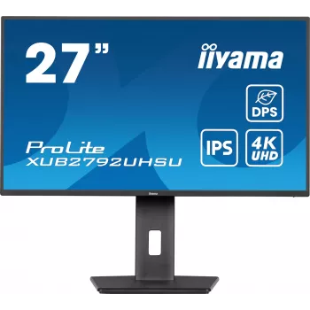 iiyama ProLite XUB2792UHSU-B6 datora monitors 68,6 cm (27 colli) 3840 x 2160 pikseļi 4K Ultra HD LED Melns