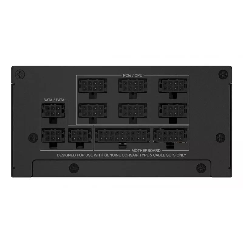 Barošanas bloks CORSAIR CP-9020257-EU — 1000 W, 24-pin ATX, 80 PLUS Gold, 140 mm ventilators, melns