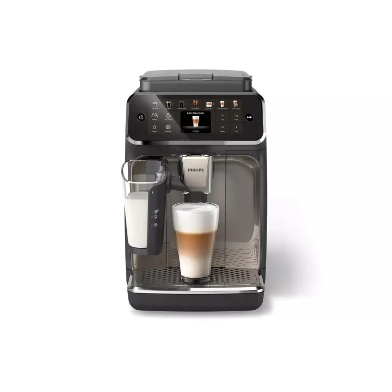 Espresso automāts Philips EP4449/70 — pilnībā automātisks, 1,8 L ūdens tvertne, 275 g pupiņu tvertne, keramikas dzirnaviņas, 15 bāri