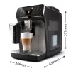 Espresso automāts Philips EP4449/70 — pilnībā automātisks, 1,8 L ūdens tvertne, 275 g pupiņu tvertne, keramikas dzirnaviņas, 15 bāri