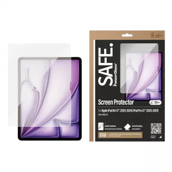 PanzerGlass SAFE. by ® ekrāna aizsargs iPad Air 13'' (2024-2026) |iPad Pro 13'' (2024-2025) | Ultra-Wide Fit
