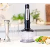 Braun MQ 7035X 0,6 L iegremdējamais blenderis 1000 W melns, satīna tērauds