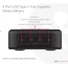 Mobilās ierīces lādētājs CLUB3D CAC-1918 Universāls Melns Maiņstrāva 4 USB Type-C porti