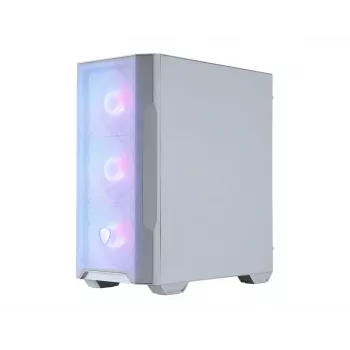 PC korpuss MSI MAG FORGE M100R Midi Tower caurspīdīgs, balts