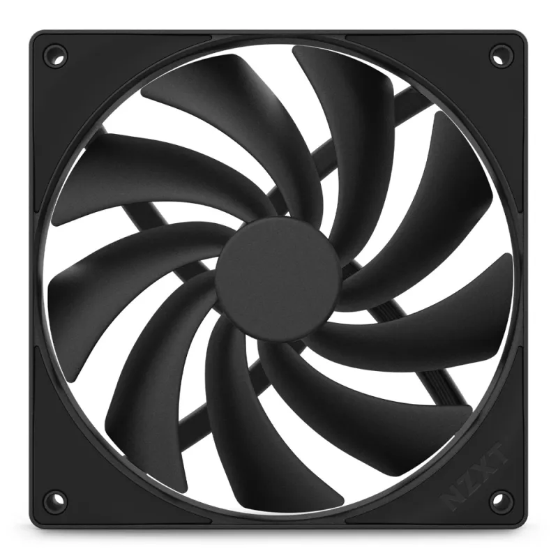 NZXT Cooling Fan F140q 140mm Melns Quiet Airflow