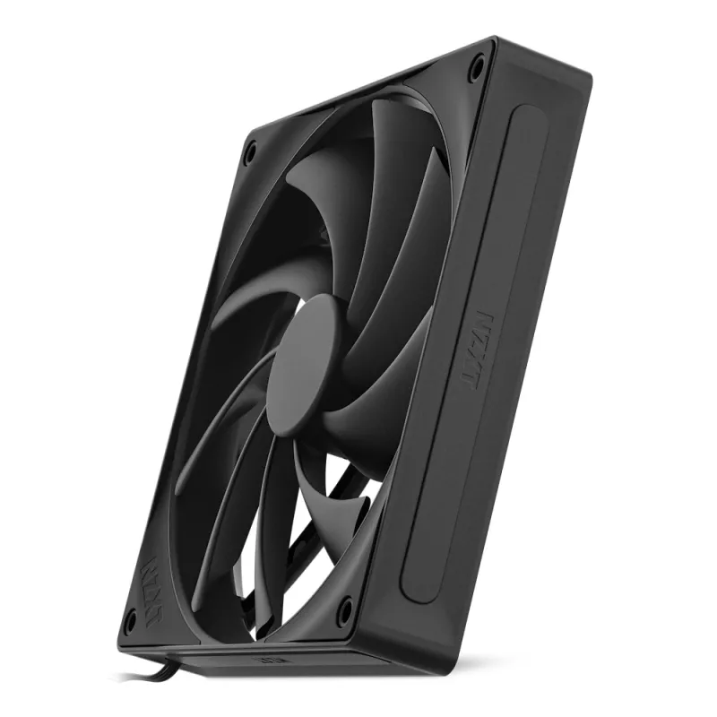 NZXT Cooling Fan F140q 140mm Melns Quiet Airflow