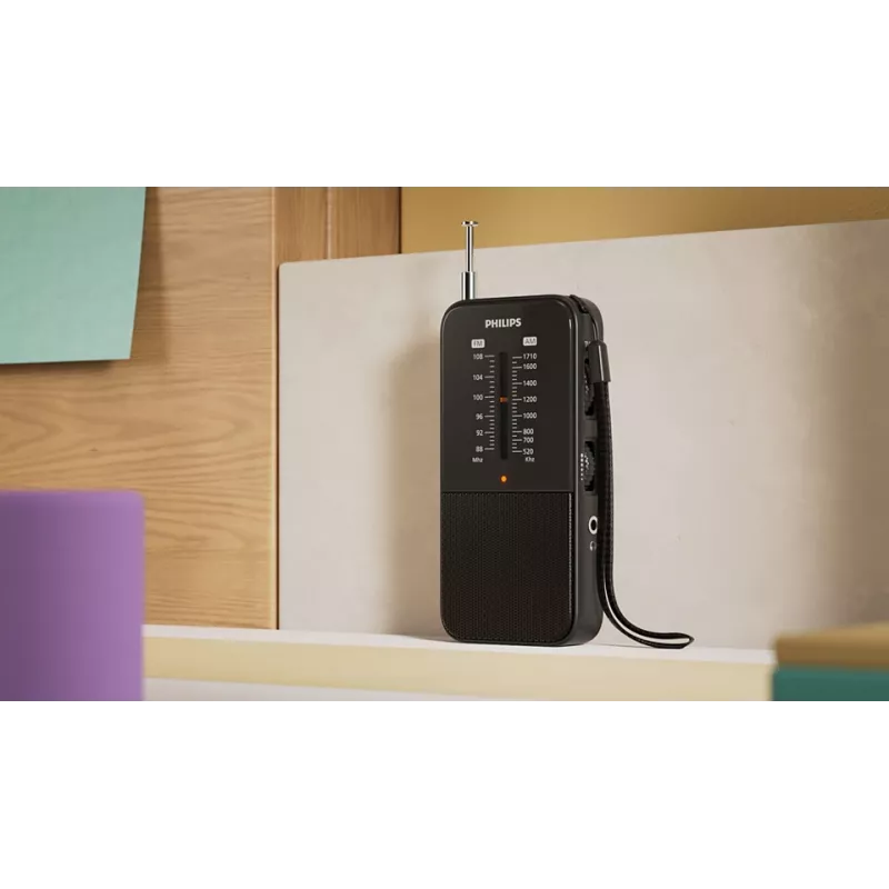 Pārnēsājams radio Philips TAR1509/00 analogais AM FM melns