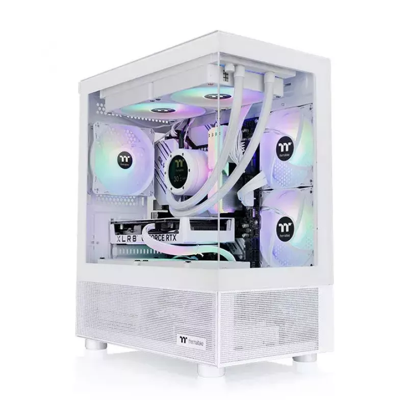 PC korpuss Thermaltake View 170 TG ARGB Snow Micro Tower Balts