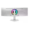 49 collu OLED izliekts monitors Samsung S49DG934SU — 5120×1440 Dual QHD, 32:9, 0,03 ms, USB centrmezgls, VESA, augstuma regulēšana, sudraba
