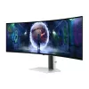 49 collu OLED izliekts monitors Samsung S49DG934SU — 5120×1440 Dual QHD, 32:9, 0,03 ms, USB centrmezgls, VESA, augstuma regulēšana, sudraba