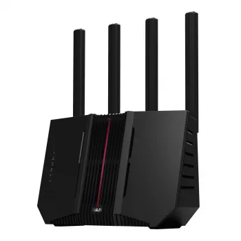 ASUS RT-BE92U bezvadu maršrutētājs 10 Gigabit Ethernet trīs joslu (2.4 GHz / 5 GHz / 6 GHz) Melns
